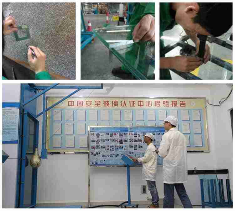Shenzhen Dragon lasi laadunvalvonta testaus