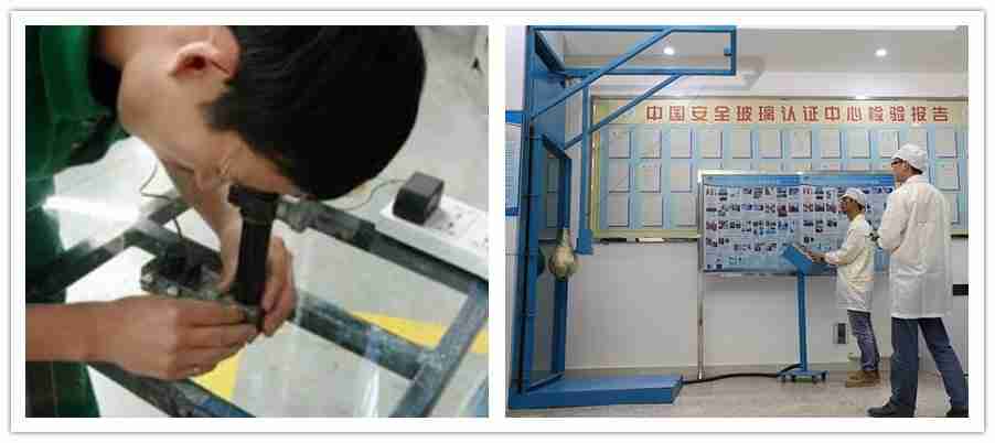 laminated glass experiements, safety glass test, security glass experiments, laminated safety glass quality