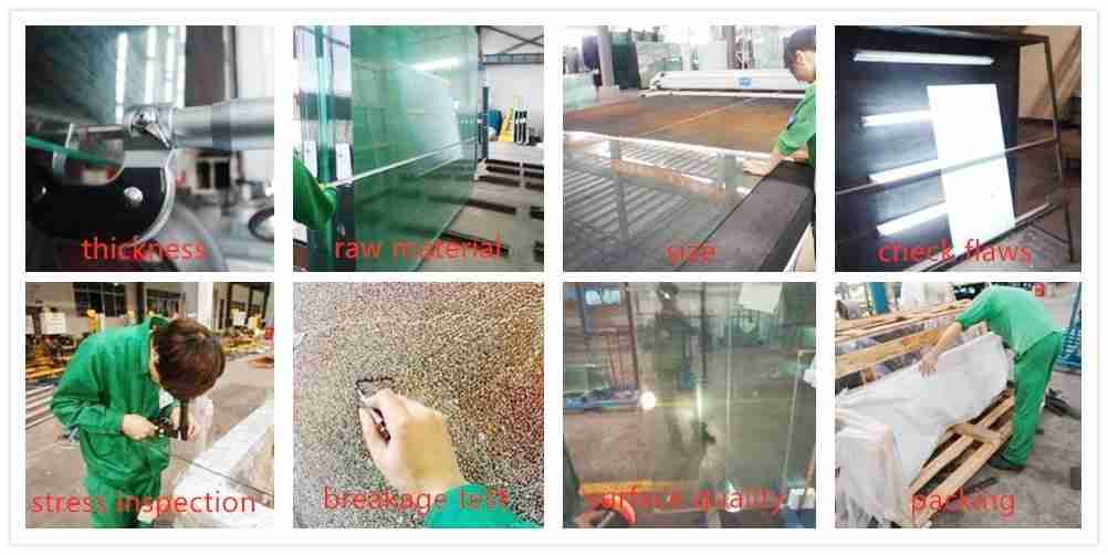 price of toughened glass and quality inspection