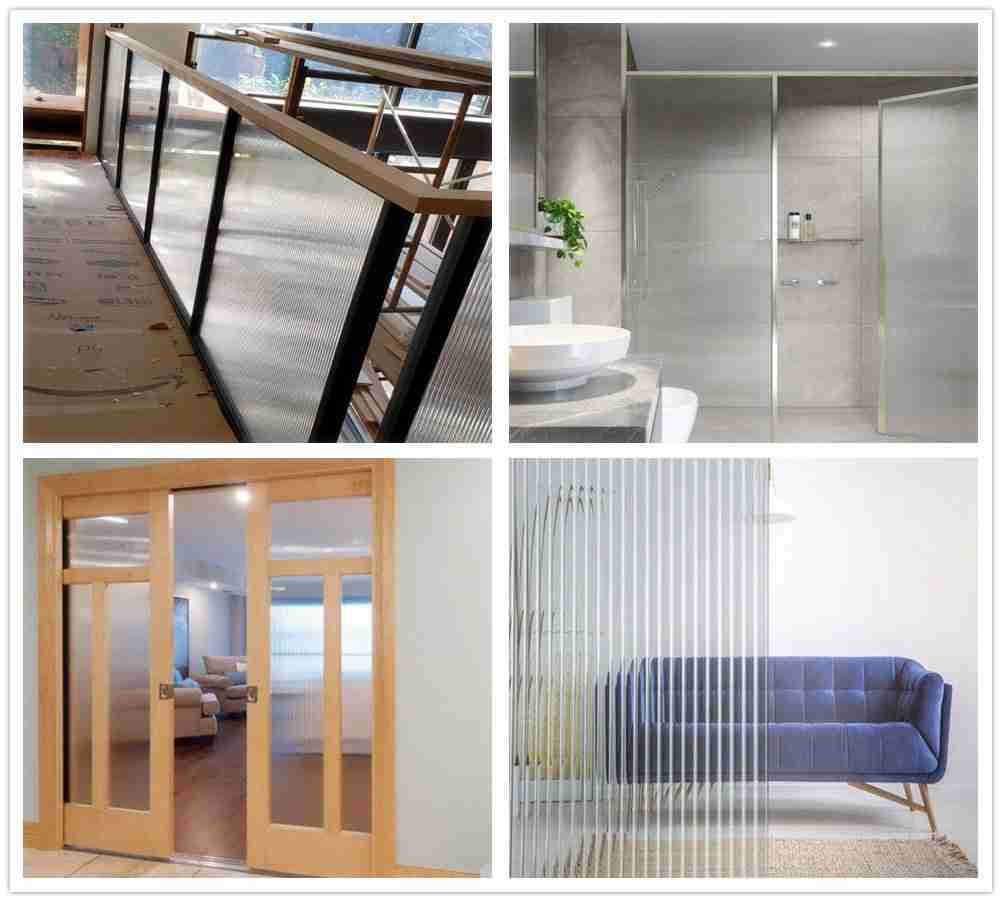 fluted glass applications