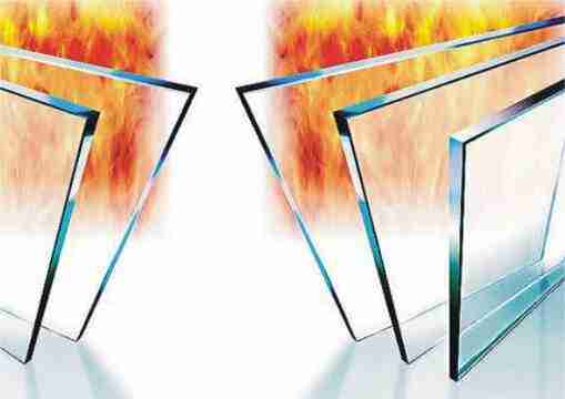 Single fire resistant glass panel