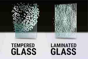 Verbundglas versus gehärtetem Glasbruch