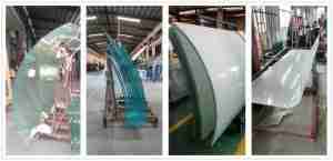 curved glass laminated smart glass