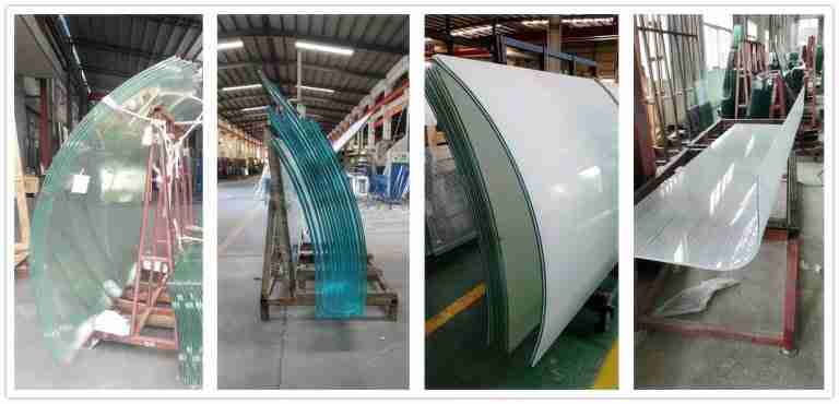 curved glass laminated smart glass