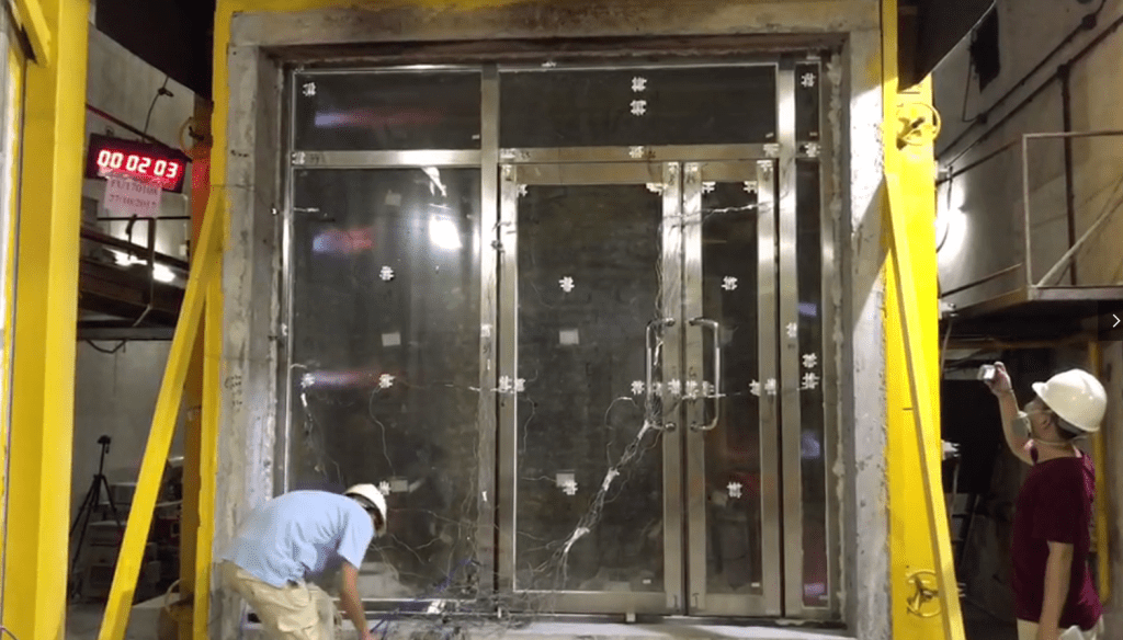 fire resistance testing fireproof glass good quality