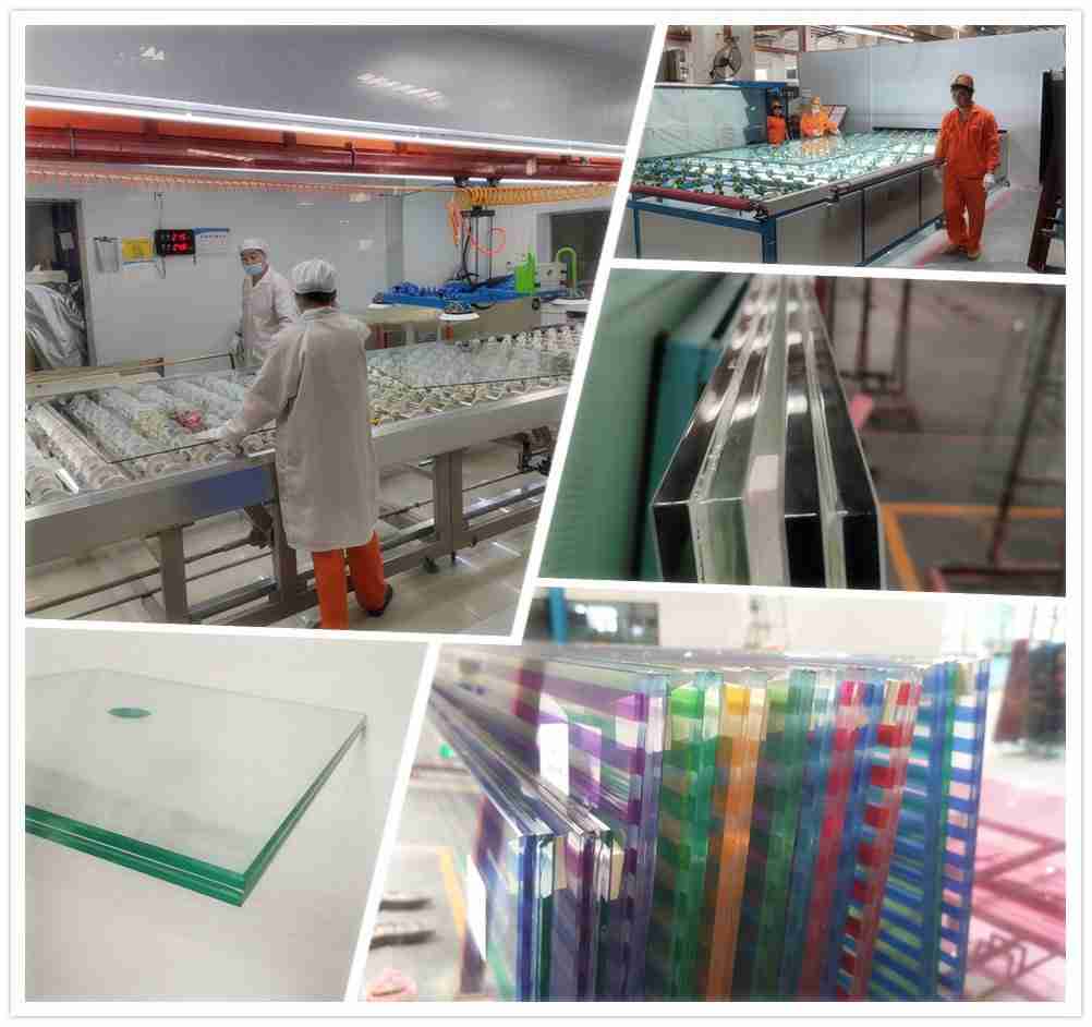 Shenzhen Dragon Glass akustiset laminoidut lasiseinät.  