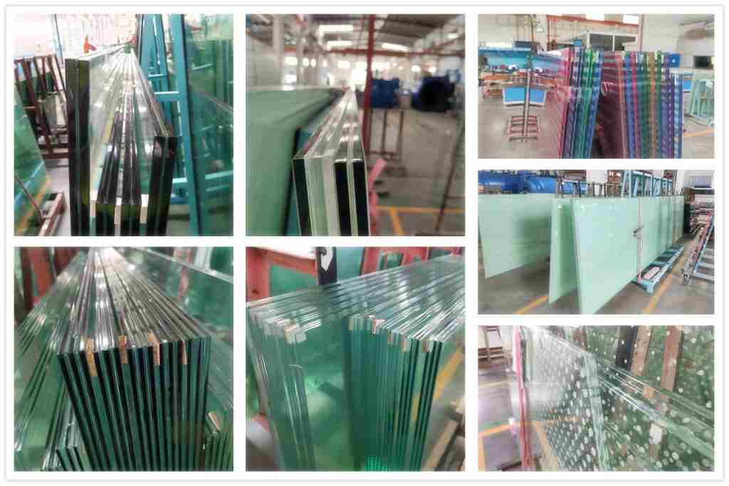All types of laminated glass products by Shenzhen Dragon Glass.