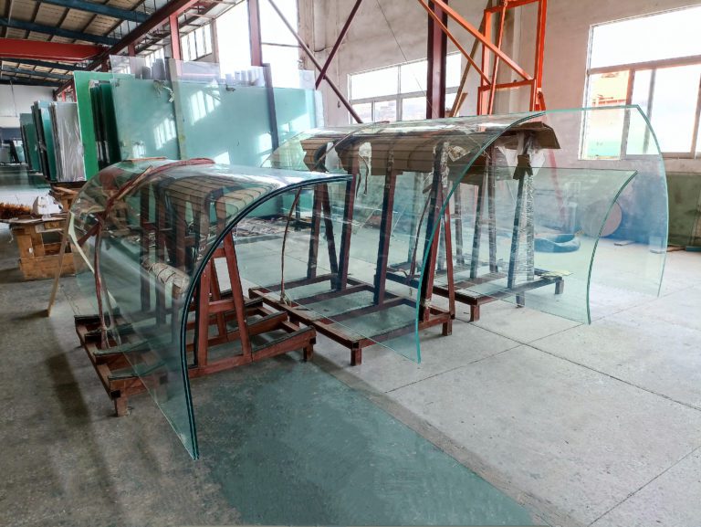 Shenzhen Dragon Glass Best-selling 22.28mm hot bending laminated curved glass railing
