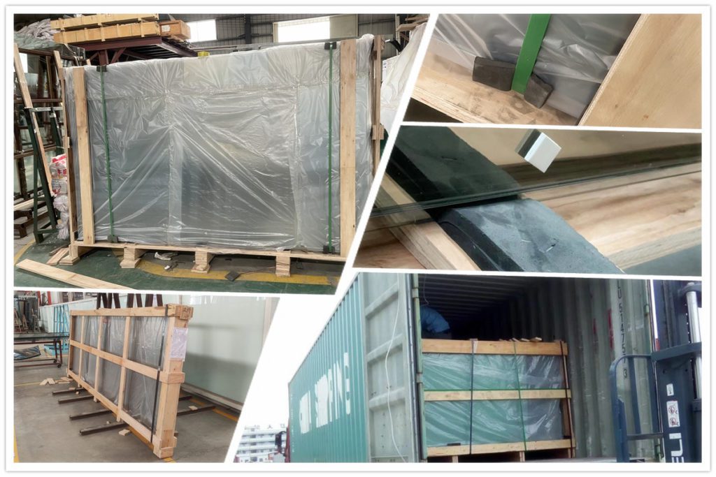 Strong plywood crates and carefully packed.
