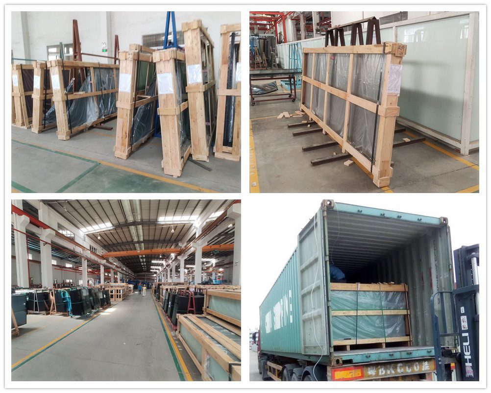 Strong packing and delivery for acoustic glass partition.