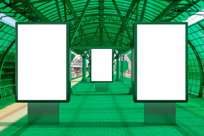 Impressão de tela de seda preta em vidro para exibição de modelo de caixa de luz de banner em branco na estação de metrô, fornecedores de vidro impresso de tela de 8mm