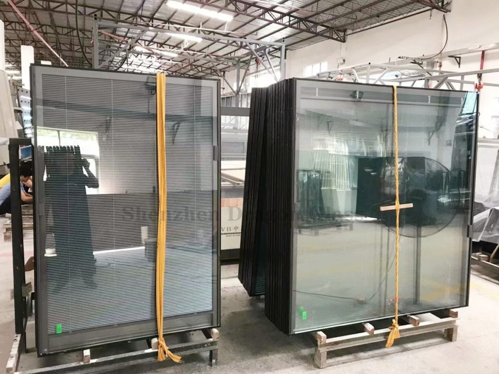 vidrio de doble panel con persianas en el interior de Shenzhen Dragon Glass