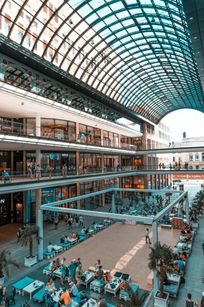 Using 8mm+12A+8mm igu glass is an energy-saving method for shopping malls