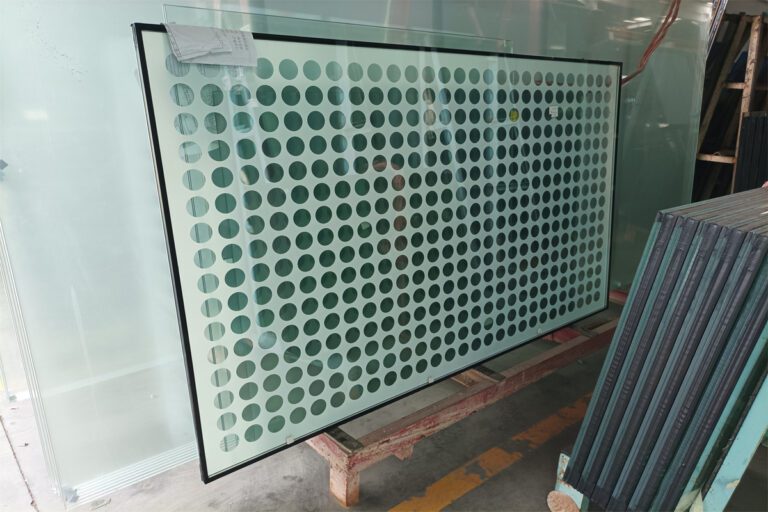 32mm transparente cerâmica plana frita vidro isolado para fábrica de fachada, vidro igus, dgus, preço de vidro isolado de 24mm, instalação de fadade de vidro, fornecimento de parede de cortina de vidro.